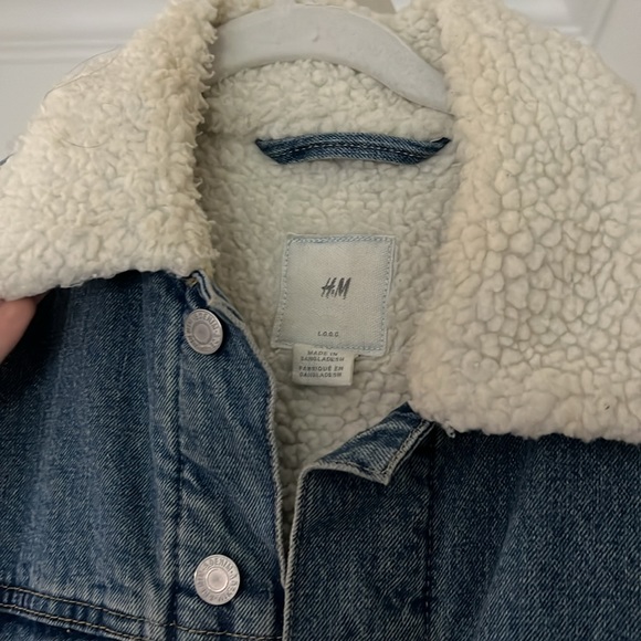 sherpa denim jacket - Picture 2 of 4